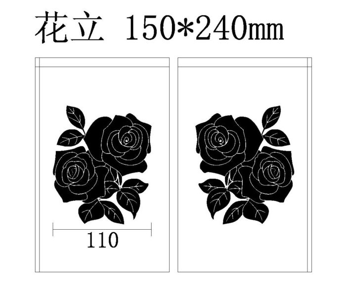 薔薇の彫刻画像