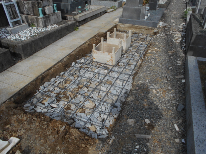 墓石・基礎工事施工