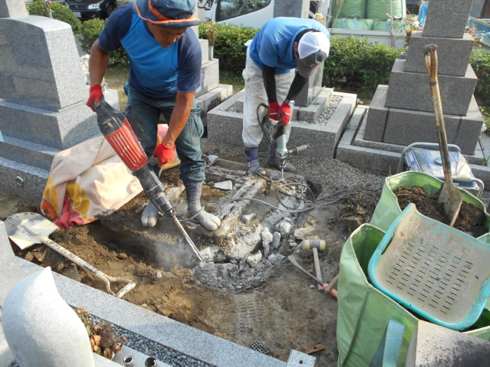 墓石の解体・引っ越し