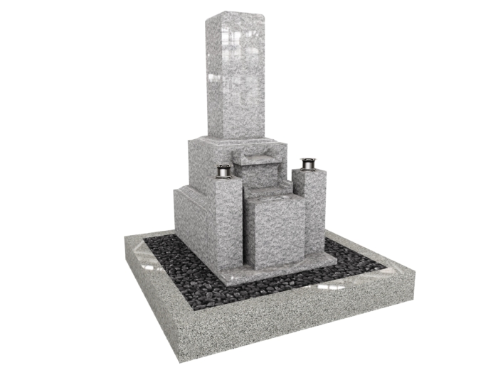 和型墓石のイラスト